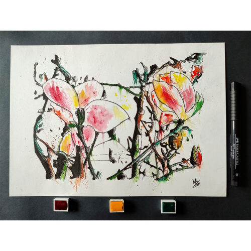 Dibujo Original Flores - Imagen 2