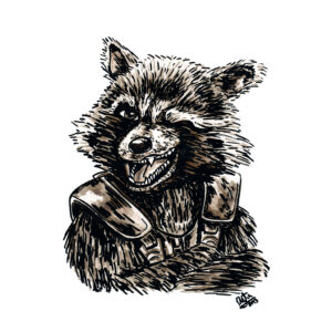 Dibujo Original Rocket Raccoon